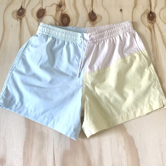 Abercrombie & Fitch Other - Abercrombie & Fitch Men's Swim Trunks Shorts Color Block Pastel Size Small